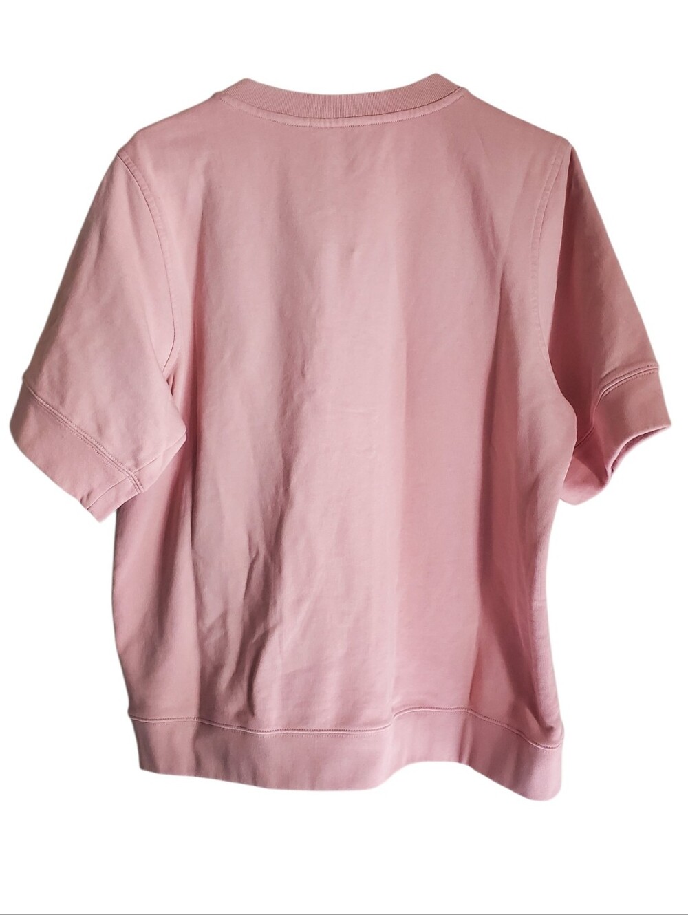 Floral Embroidered Pink Short-Sleeve Henley Top Twirly Tulips Crystal Rose - Picture 10 of 13